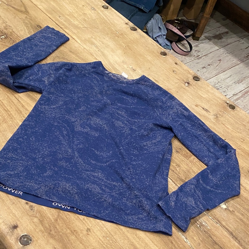 Athleta kid Blue Long Sleeve Kids Shirt size 12